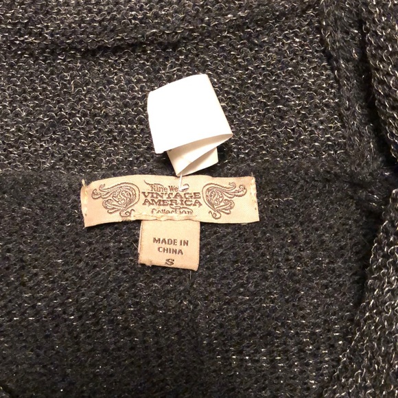 NINE WEST EUC VINTAGE AMERICA GRAY LS SWEATER SM - Picture 8 of 11